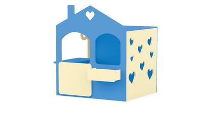 Koriko Design's Heart Cubby House - A whimsical haven for imaginative play, this heart-shaped cubby house is a charming addition to your child's backyard adventures. Crafted with love and creativity, it invites little ones to create magical memories in their own enchanting space.