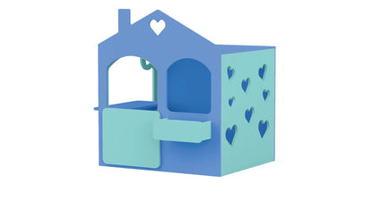 Koriko Design's Heart Cubby House - A whimsical haven for imaginative play, this heart-shaped cubby house is a charming addition to your child's backyard adventures. Crafted with love and creativity, it invites little ones to create magical memories in their own enchanting space.