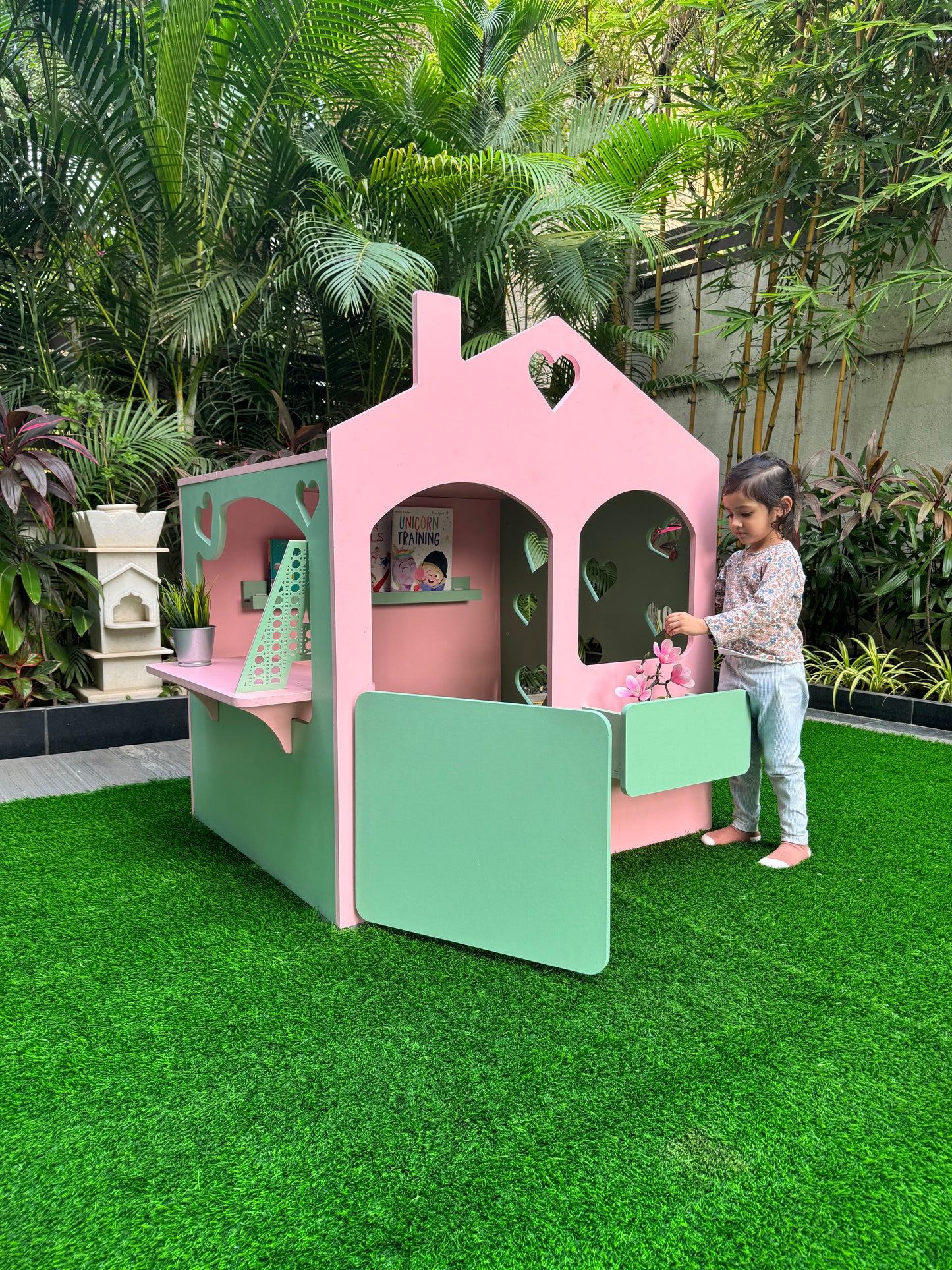 Koriko Design's Heart Cubby House -Crafted with love and creativity, it invites little ones to create magical memories in their own enchanting space.