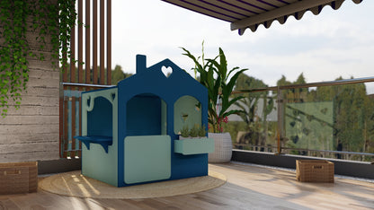 Koriko Design's Heart Cubby House - A whimsical haven for imaginative play, this heart-shaped cubby house is a charming addition to your child's backyard adventures. Crafted with love and creativity, it invites little ones to create magical memories in their own enchanting space.