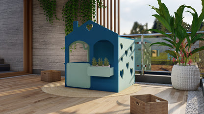 Koriko Design's Heart Cubby House - A whimsical haven for imaginative play, this heart-shaped cubby house is a charming addition to your child's backyard adventures. Crafted with love and creativity, it invites little ones to create magical memories in their own enchanting space.