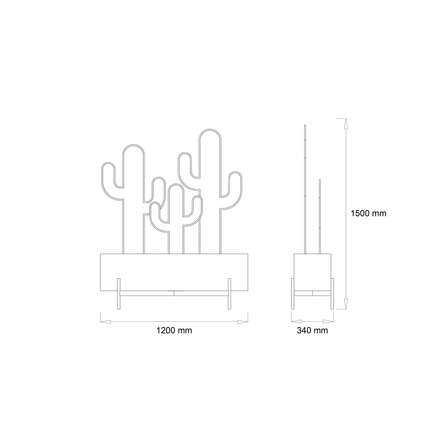 Large Cactus Planter