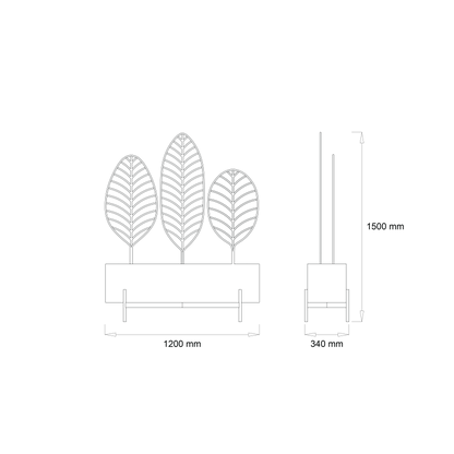 Large Leaf Nest Planter