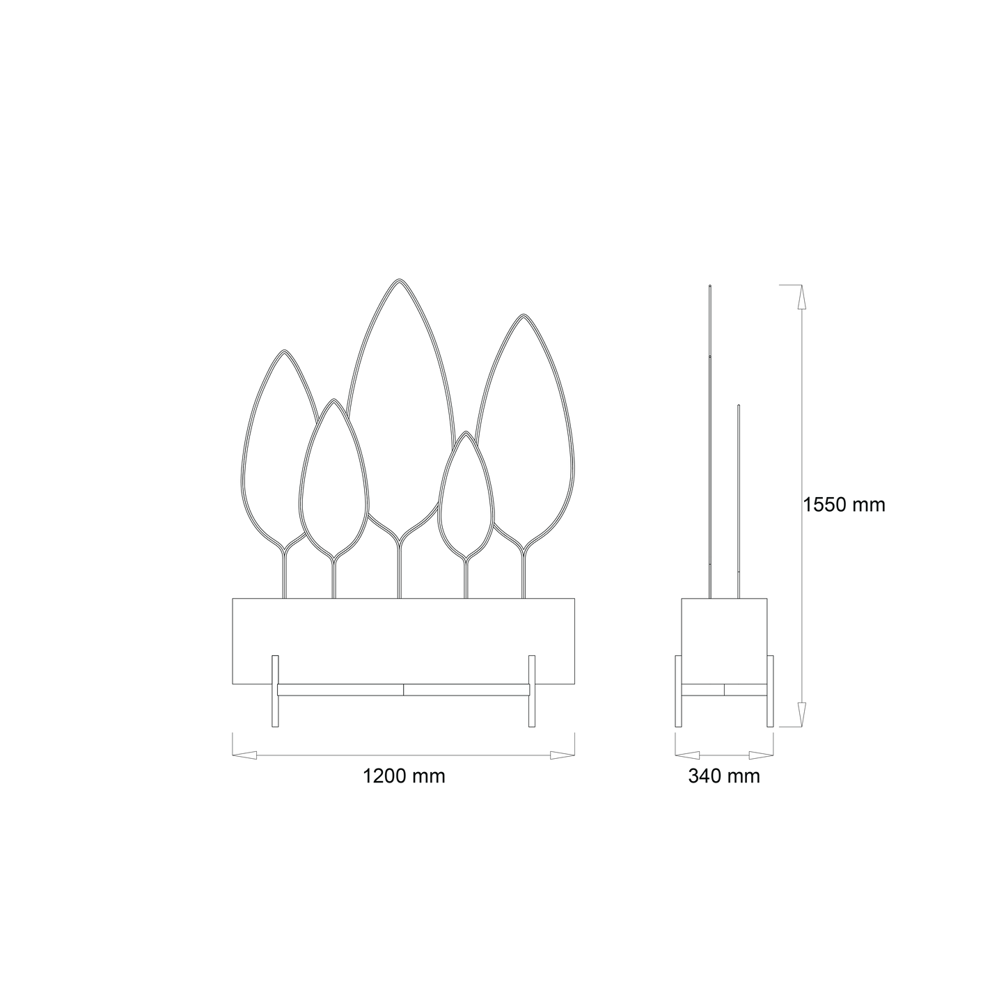 Large Petal Planter